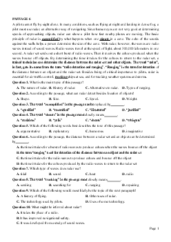 PASSAGE 6_Theme 5. Jobs and Employment (Công việc và tuyển dụng)
