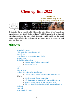 Bài giảng Chèn ép tim 2022 | PDF