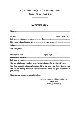 Mẫu đơn xin việc - Biểu mẫu văn bản