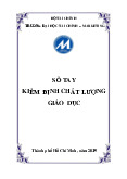 Sổ tay kiểm định chất lượng giáo dục | môn quản trị chất lượng | trường Đại học Huế