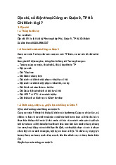 Địa chỉ, số điện thoại Công an Quận 9, TP Hồ Chí Minh là gì?