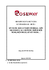 Nội dung thực hành buổi 4: Luyện giọng MC và dẫn sự kiện. Môn Kỹ năng viết và thuyết trình bằng tiếng Anh | Đại học Trường Đại học Phenika.