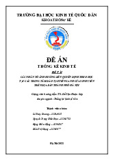 Các nhân tố ảnh hưởng đến quyết định theo học tại các trung tâm đào tạo tiếng anh của sinh viên trên địa bàn thành phố hà nội | Đề án môn thống kê kinh tế