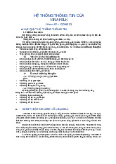 Phân tích hệ thống thông tin của vinamilk | Đại học Kinh tế Thành phố Hồ Chí Minh