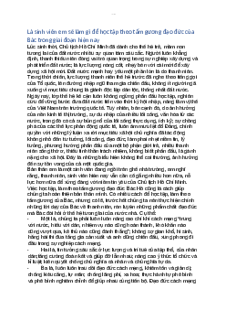 Bài thu hoạch Học tập và làm theo tấm gương đạo đức Hồ Chí Minh