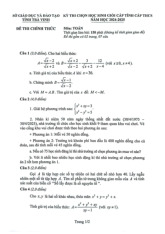 Đề chọn học sinh giỏi tỉnh Toán THCS năm 2024 – 2025 sở GD&ĐT Trà Vinh