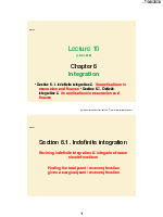 Bài giảng chương 10 : Integration | Môn toán cao cấp