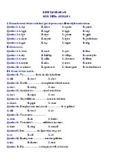 Đề ôn tập hè lớp 6 lên lớp 7 môn Tiếng Anh - Đề số 3