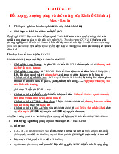 Đề cương môn Kinh tế chính trị Mac Lênin  - trường đại học kinh tế Quốc dân