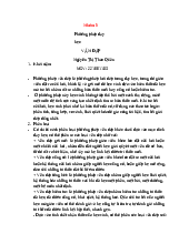 Phương pháp dạy học vấn đáp - Giáo dục học | Trường Đại học Thủ đô Hà Nội