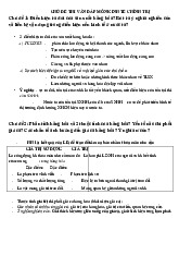 Chủ đề thi vấn đáp môn Kinh tế chính trị | Trường đại học Mở Hà Nội