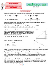 Phiếu Bài Tập Toán 9 Ôn Chương Hệ Thức Lượng Trong Tam Giác Vuông