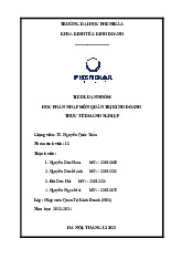 Tham gia trải nghiệm thực tế tại Công ty TNHH Điện tử Canon Việt Nam | Bài tiểu luận nhóm học phần Nhập môn Quản trị kinh doanh | Trường Đại học Phenikaa