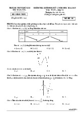 Đề cuối kỳ 1 Toán 12 năm 2024 – 2025 trường THPT Quế Sơn – Quảng Nam