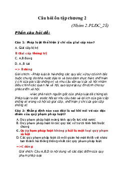 Câu hỏi ôn tập chương 2