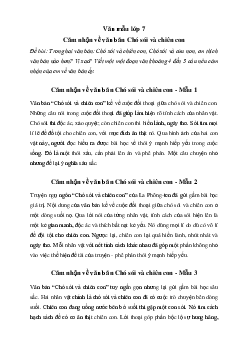 Đoạn văn cảm nhận về văn bản Chó sói và chiên con (6 mẫu) | Văn mẫu lớp 7 Chân trời sáng tạo