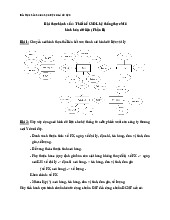 Bài thực hành số 4: Thiết kế CSDL hệ thống thực Mô hình hóa dữ liệu (Phần II) | Môn Hệ cơ sở dữ liệu - Đại học Xây Dựng Hà Nội