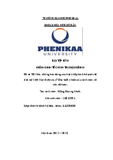 Nêu những tác động của hội nhập kinh tế quốc tế đối với Việt Nam hiện nay? Cho biết ý kiến của sinh viên về vấn đề trên | Bài tập lớn học phần Kinh tế chính trị Mác - Lênin | Trường Đại học Phenika