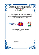 Tiểu luận ẢNH HƯỞNG CỦA KHAI THÁC HẢI SẢN TRÁI PHÉP TỚI NGUỒN TÀI NGUYÊN HẢI SẢN Ở BÌNH THUẬN môn Môi trường và phát triển  -  trường đại học Khoa học xã hội và nhân văn- Đại học Quốc Gia Thành phố Hồ Chí Minh