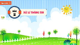 Giáo án điện tử Tin học 3 Bài 2 Kết nối tri thức: Xử lí thông tin