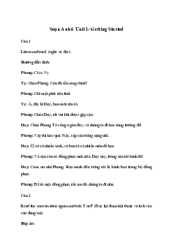 Giải Tiếng Anh 6 Unit 1: Getting Started | Global Success