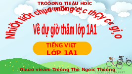 Giáo án điện tử Tiếng Việt 1 Chủ đề 7 Bài 6 Kết nối tri thức: Buổi trưa hè