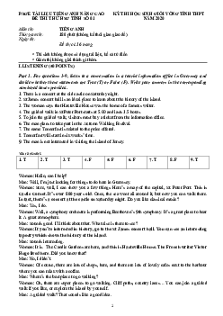 Tài liệu Tiếng Anh nâng cao kỳ thi học sinh giỏi vòng tỉnh THPT đề thi thử HSG tỉnh số 01 năm 2020 có đáp án và giải thích chi tiết