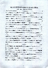 Đề cương tham khảo Luật Hôn nhân và gia đình | Trường Đại học Luật Thành phố Hồ Chí Minh