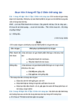 Soạn bài Thực hành tiếng Việt trang 46 | SGK Ngữ Văn 9 Chân trời sáng tạo (Tập 2)