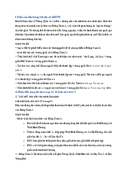 Giải sách giáo khoa môn Lịch sử 6 bài 11 Các quốc gia sơ kì ở Đông Nam Á | Kết nối tri thức