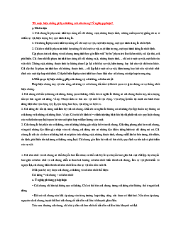 Phân tích về cặp phạm trù chung riêng, nguyên nhân và kết quả