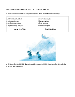 VBT Tiếng Việt 3 trang 49, 50, 51 Ôn tập giữa học kì 1 - Tiết 6 | Chân trời sáng tạo