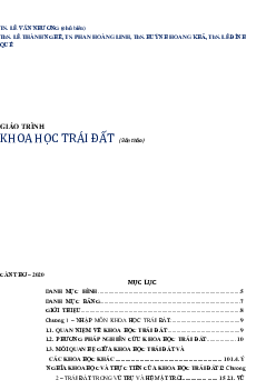 Bản thảo giáo trình Khoa học trái đất