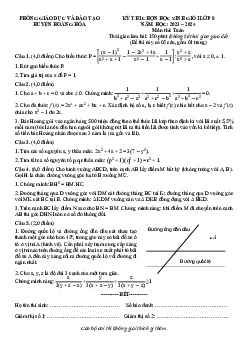 Đề học sinh giỏi Toán 8 năm 2023 – 2024 phòng GD&ĐT Hoằng Hóa – Thanh Hóa