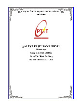 Bài tập thực hành môn Nhập môn Trí tuệ nhân tạo | Học viện Công Nghệ Bưu Chính Viễn Thông