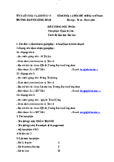 Đề cương học phần - Quản trị học | Trường Đại Học Công Đoàn