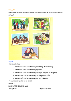 Giải SGK môn Tiếng việt 2 - Bài 10: Bài hát tới trường (6) | Cánh Diều