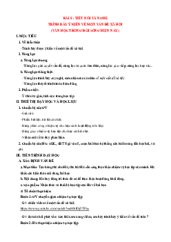 Giáo án Ngữ văn 8 Bài 8: Nhà văn và trang viết | Tiết nói và nghe | Kết nối tri thức