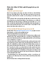 Phân tích Điều 157 Bộ Luật tố tụng hình sự chi tiết nhất