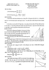 Đề giữa học kì 1 Toán 9 năm 2024 – 2025 trường THCS Nghĩa Tân – Hà Nội