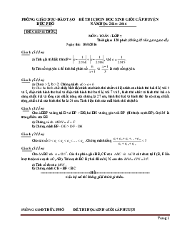 TOP 12 đề thi học sinh giỏi toán lớp 7
