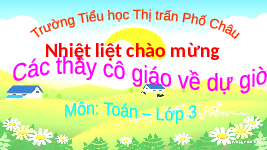Giáo án điện tử Toán 3 Chương 1 Cánh diều: Ôn tập về hình học và đo lường