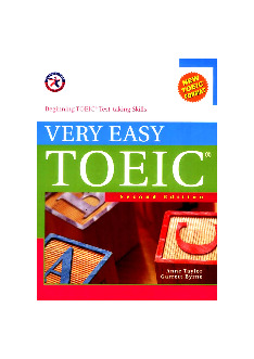 Sách Very Easy TOEIC: Beginning TOEIC Test-taking Skills môn Tiếng Anh | Trường Đại học Kinh tế kỹ thuật công nghiệp