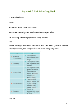 Giải Tiếng Anh 7 Unit 8: Looking Back | Global Success