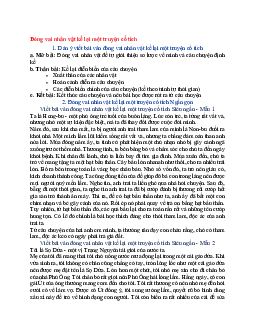 Văn mẫu lớp 6 Kết nối tri thức bài Đóng vai nhân vật kể lại một truyện cổ tích