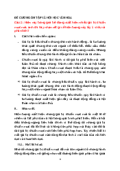 Ôn tập thi học kỳ - Xã hội học đại cương | Trường Đại học Văn hóa Hà Nội