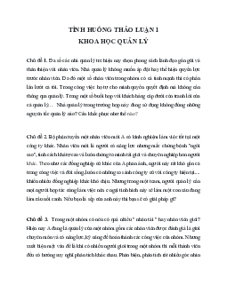 Tình huống đặt ra cho nhà quản lý đội nhóm- Khoa học quản lý | Trường Cao đẳng Kinh tế Công nghiệp Hà Nội