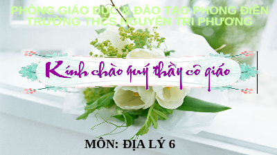 Giáo án điện tử Địa lí 6 Bài 19 Chân trời sáng tạo: Lớp đất và các nhân tố hình thành đất. Một số nhóm đất điển hình