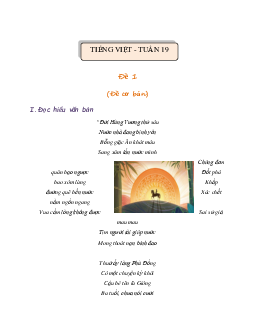 Giải Bài tập cuối tuần lớp 4 môn Tiếng Việt Chân trời sáng tạo - Tuần 19 (Nâng cao)