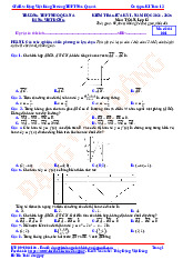 Bộ đề ôn tập kiểm tra giữa học kỳ 1 môn Toán 12 năm học 2024 – 2025